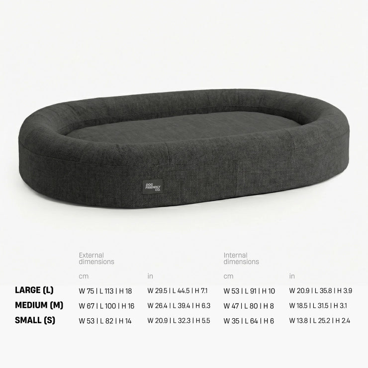 Chill Pill Memory Foam Hundebett - Anthrazit (Medium)