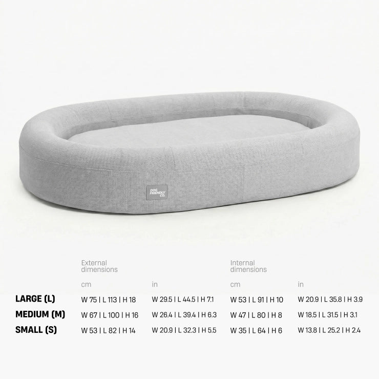 Chill Pill Memory Foam Hundebett - Grau (Klein)