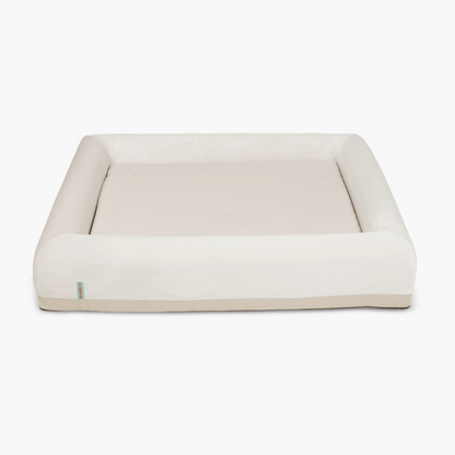 Premium Orthopädisches Memory-Schaum Hundebett - Champagner (Groß)
