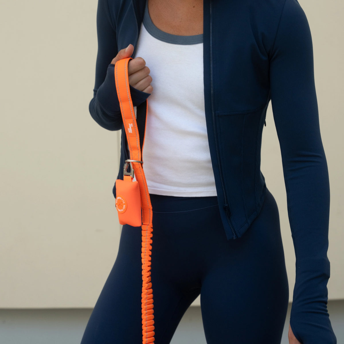 Bungee Hundeleine - Hi-Vis Orange