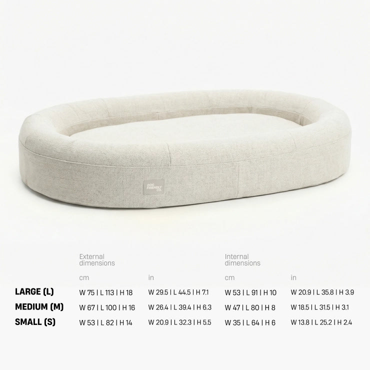 Chill Pill Memory Foam Hundebett - Beige (Groß)