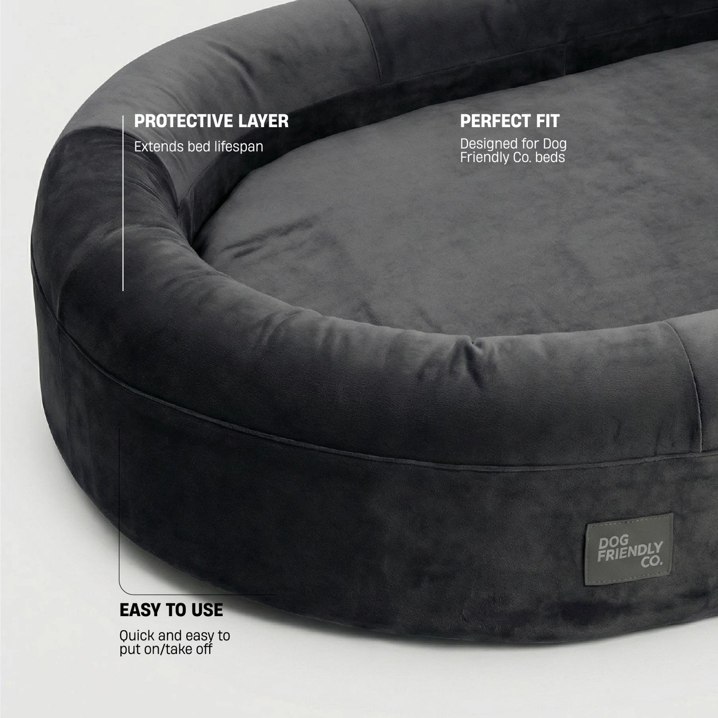 Chill Pill Velvet Easy Fit Cover - Anthrazit