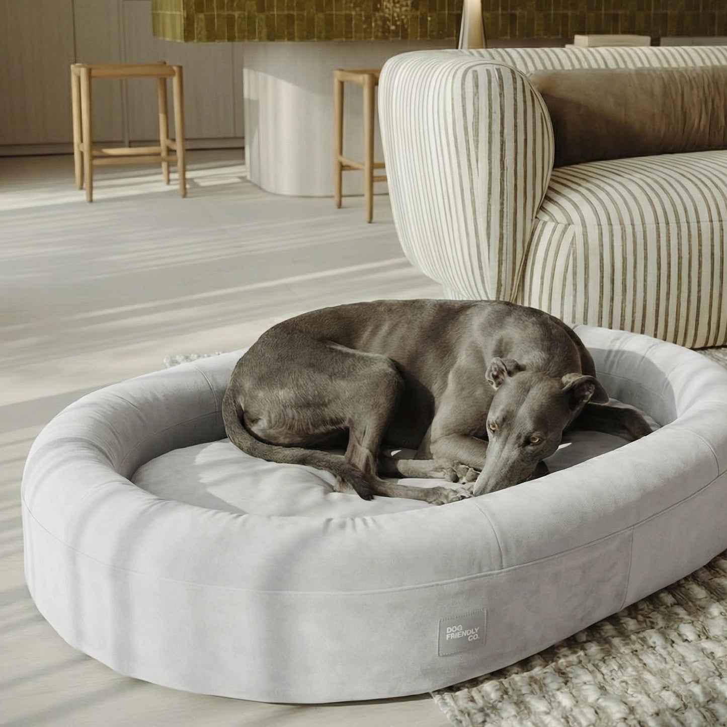 Chill Pill Velvet Easy Fit Cover - Grau
