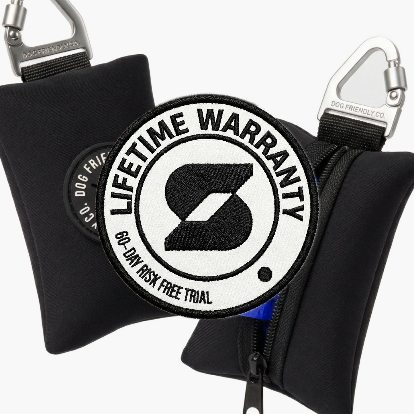 Halsband-Set für Spaziergänge - Schwarz