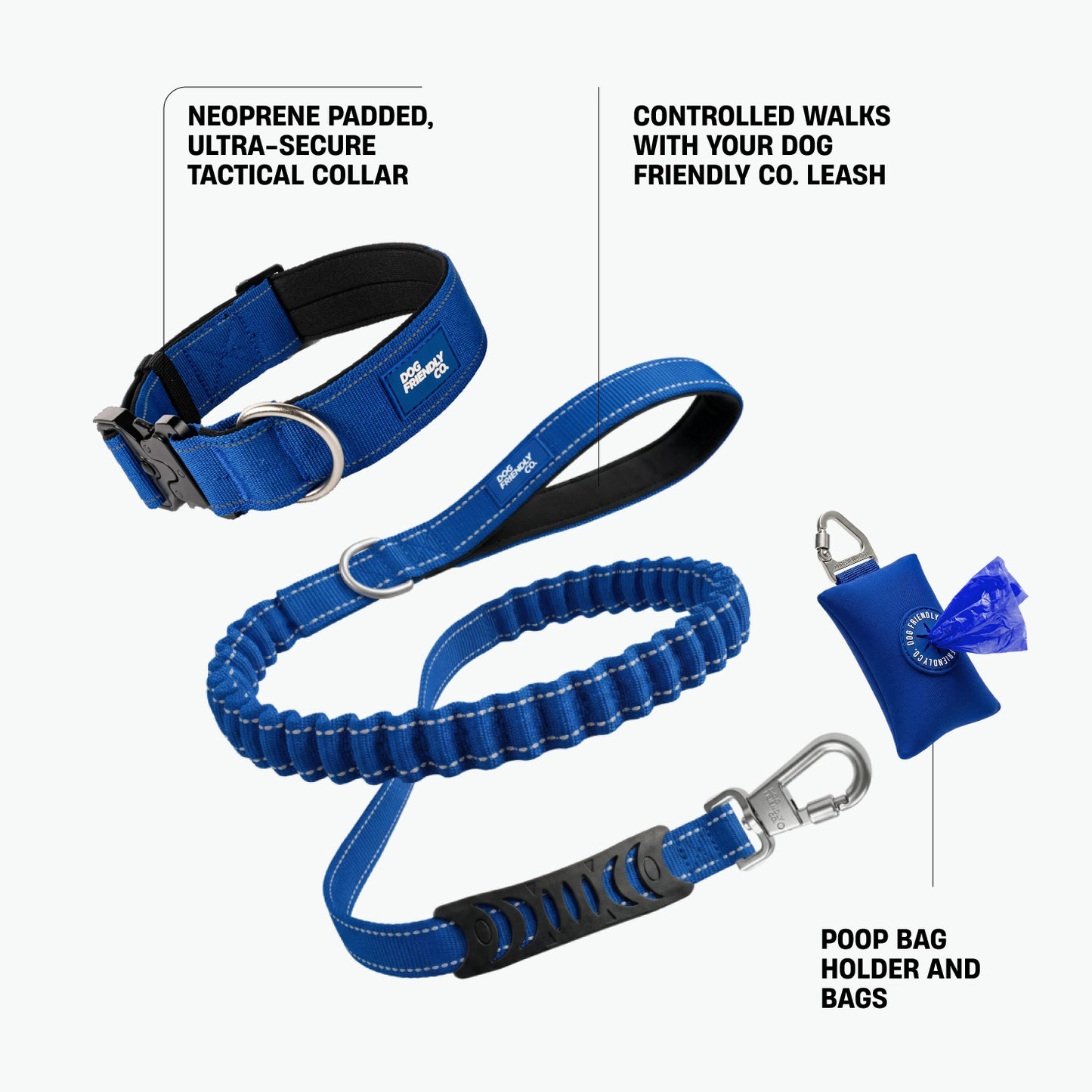 Halsband-Set - Klassisches Blau