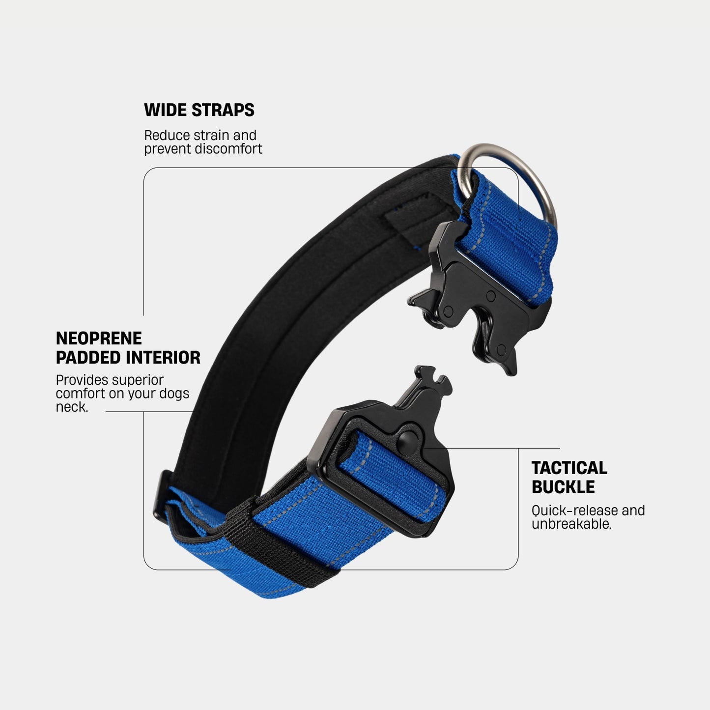 Halsband-Set - Klassisches Blau