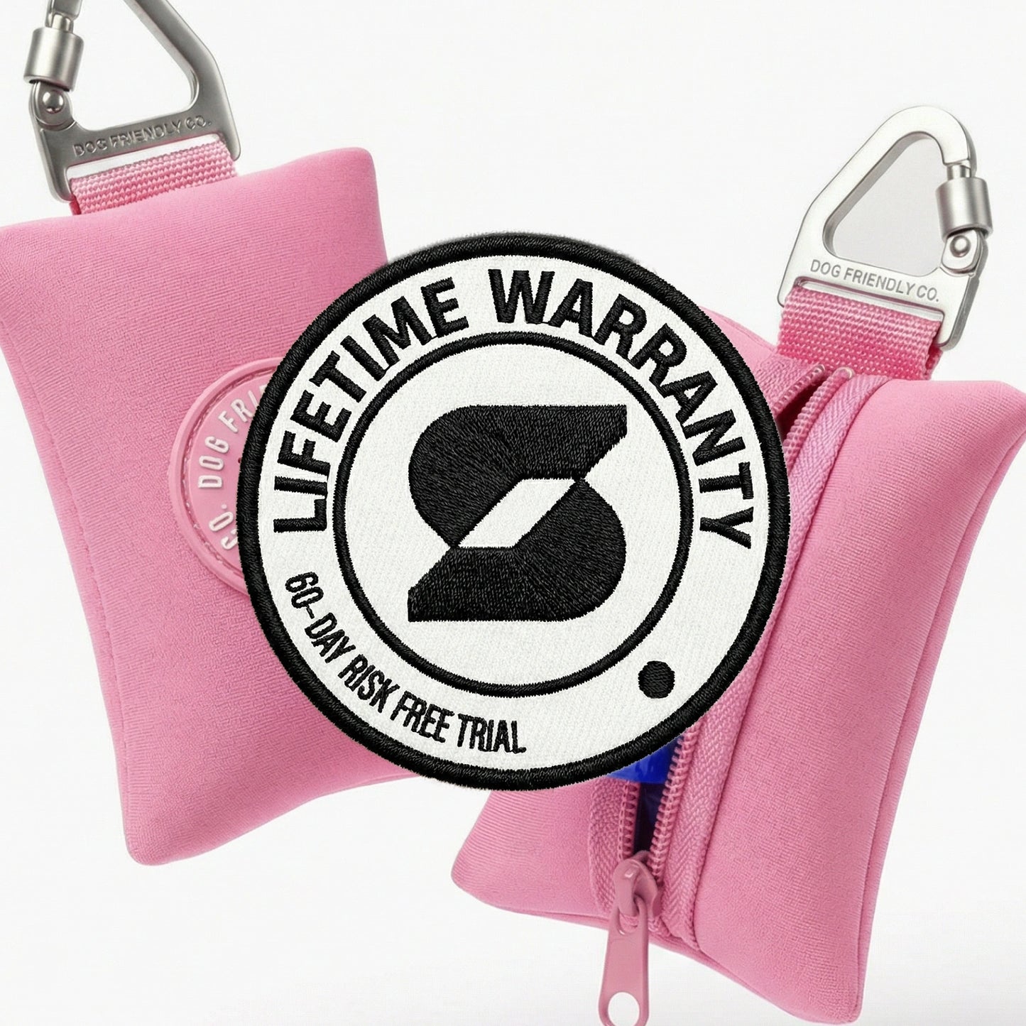 Halsband-Set für Spaziergänge - Rosa
