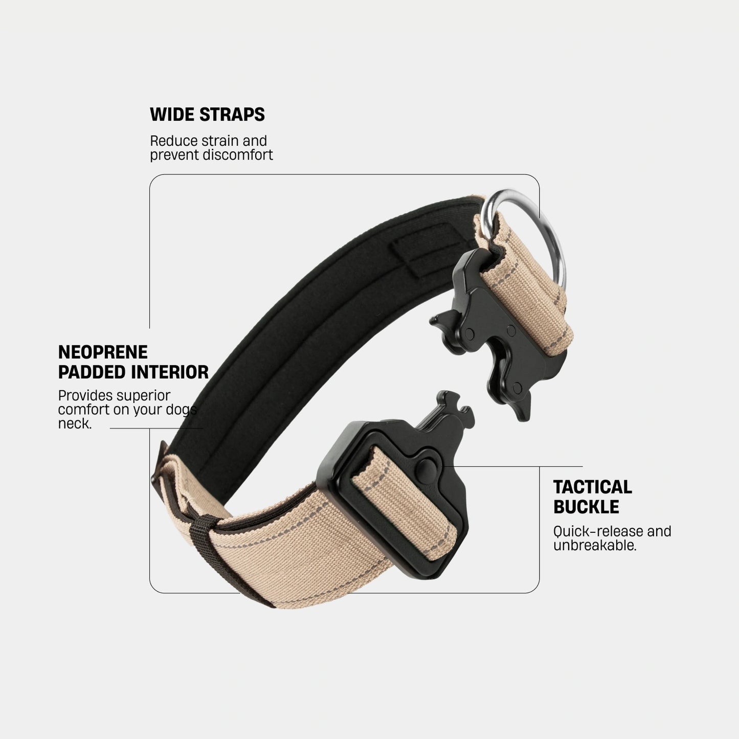Halsband-Set für Spaziergänge - Braun