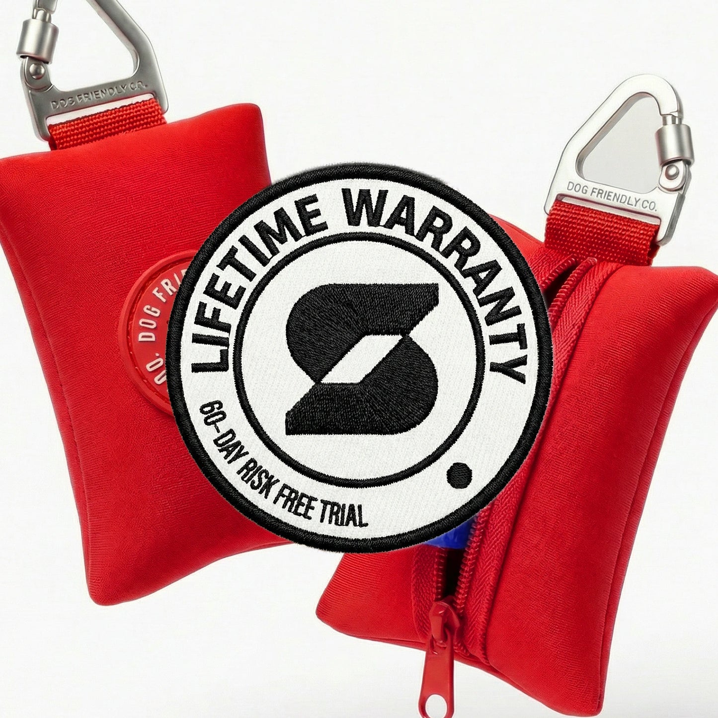Halsband-Set für Spaziergänge - Rot