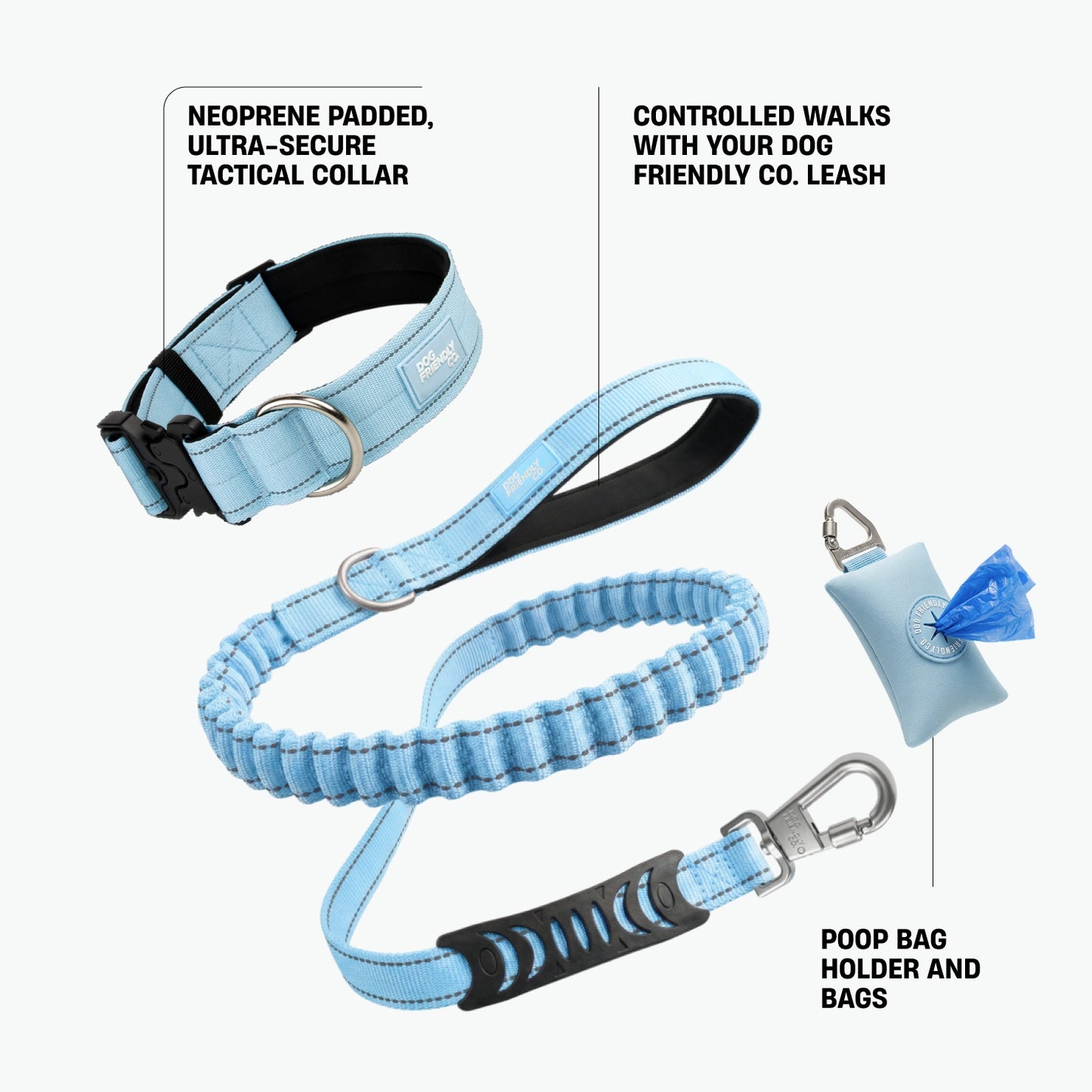 Halsband-Set - Himmelblau