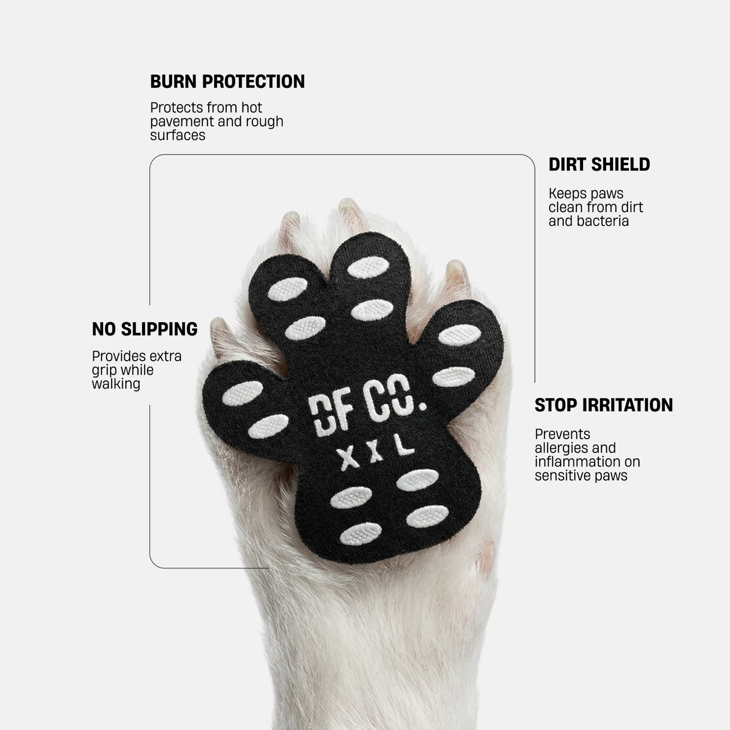 Hundepfoten-Schutzpolster