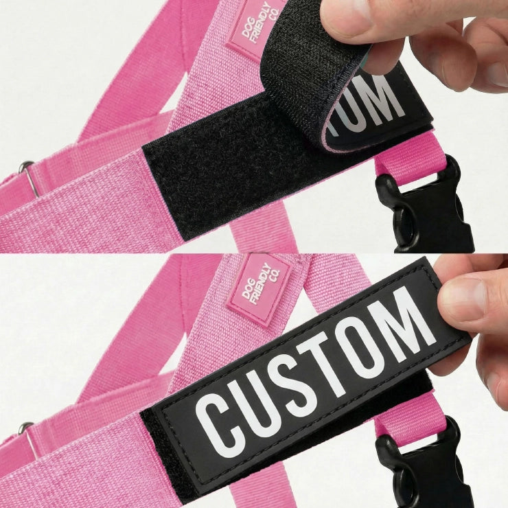 Personalisiertes Hundegeschirr - Rosa
