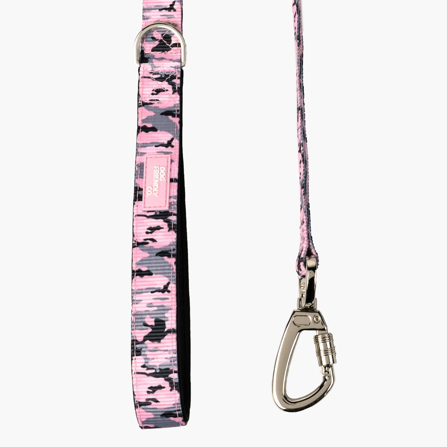 Kurze Trainingshundeleine - Pink Camo