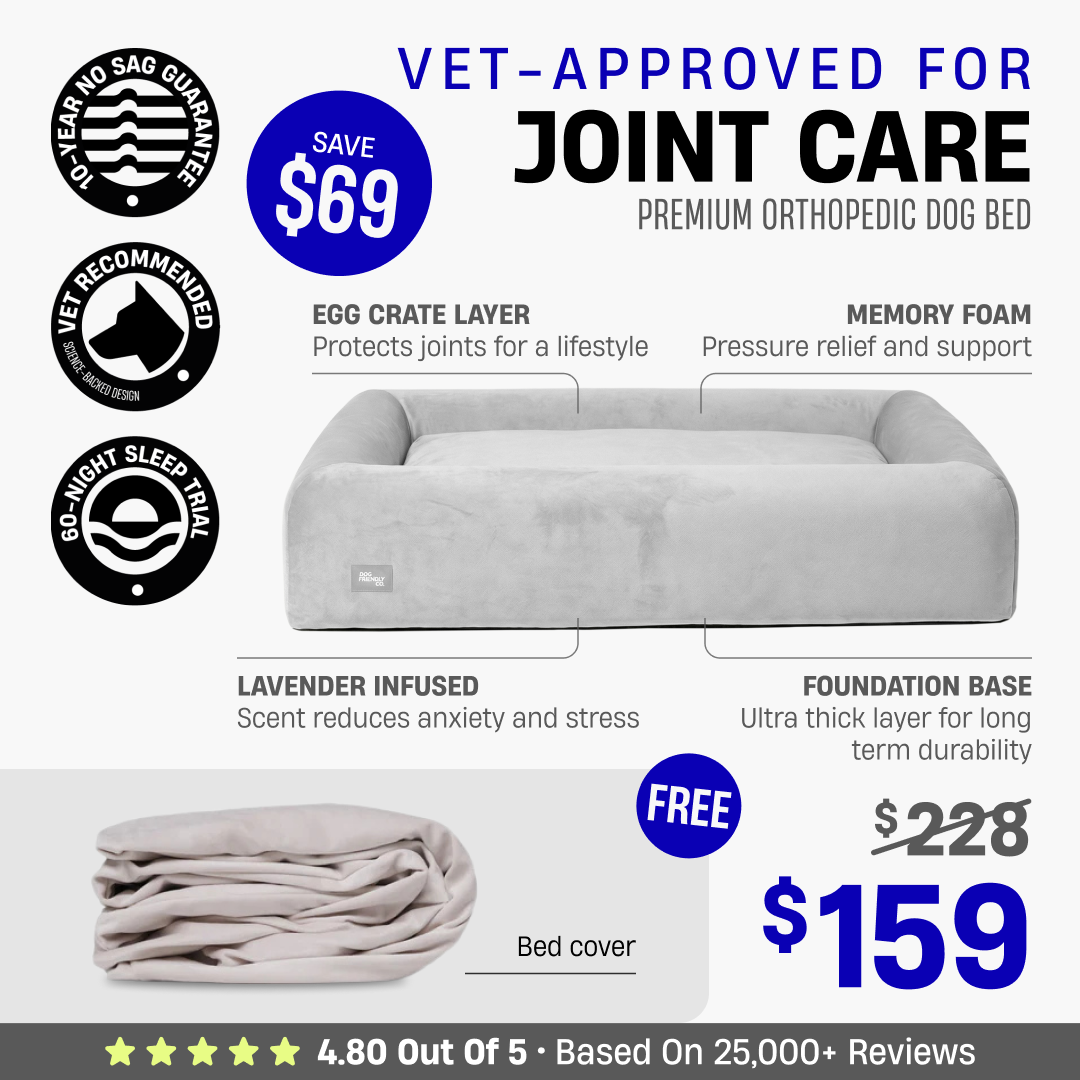 Premium Orthopedic Dog Bed + FREE Bed Cover