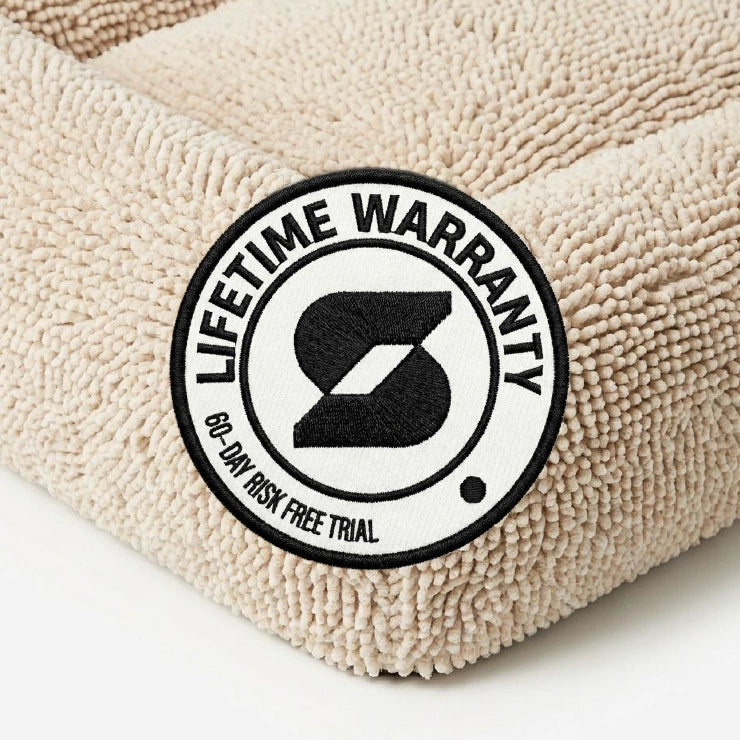 Plüschiges Nap Easy Fit Hundebettbezug - Creme