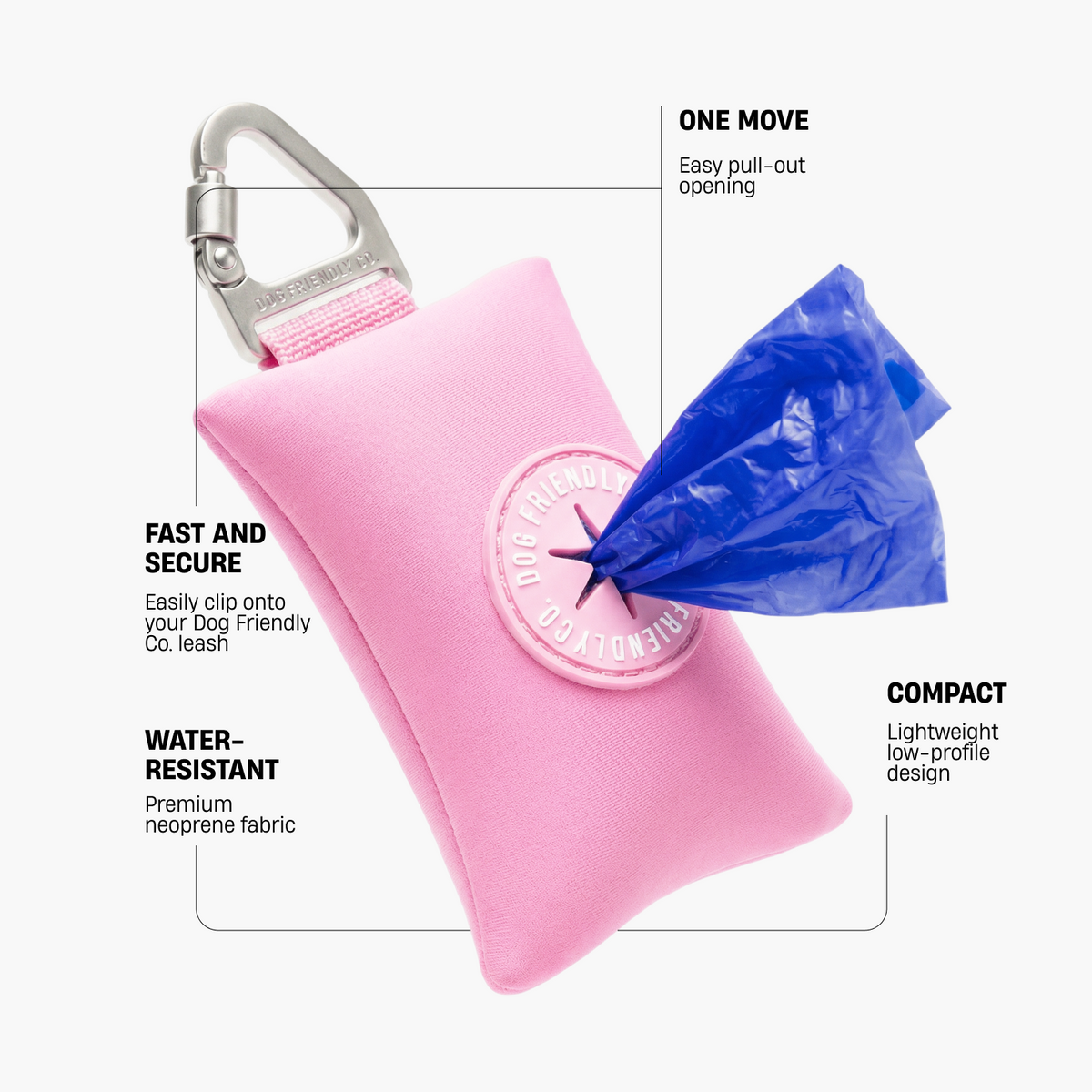 Hundekotbeutelhalter - Rosa