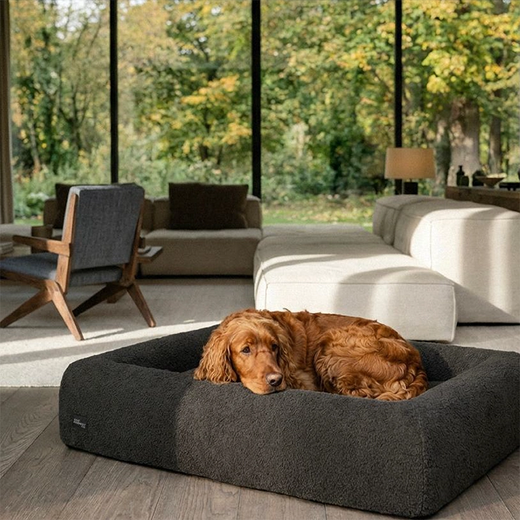 Bouclé Bed Replacement Cover - Brown Bouclé