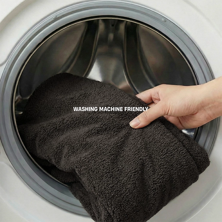 Bouclé Bed Replacement Cover - Brown Bouclé