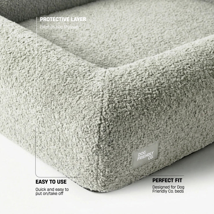 Bouclé Bed Replacement Cover - Grey Bouclé