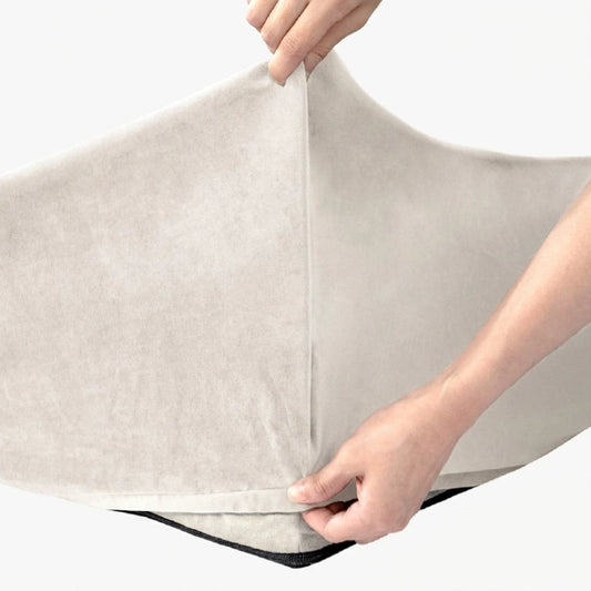 Velvet Easy Fit Hundebettbezug - Beige