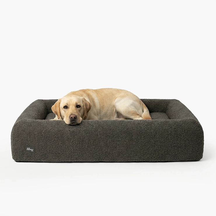 Premium Orthopädisches Memoryschaum Hundebett - Beige (Groß)