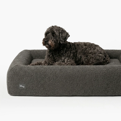 Premium Orthopädisches Memoryschaum Hundebett - Beige (Groß)