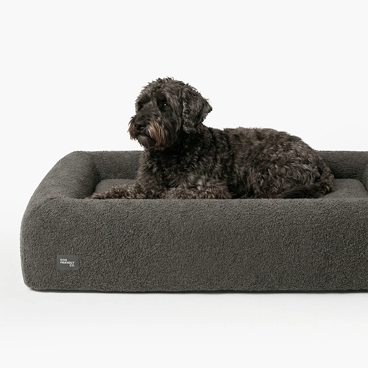 Premium Orthopädisches Memoryschaum Hundebett - Beige (Groß)