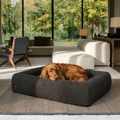 Premium Orthopädisches Memoryschaum Hundebett - Beige (Groß)