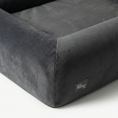 Premium Orthopädisches Memory-Schaum Hundebett - Anthrazit (Medium)
