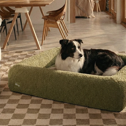 Premium Orthopädisches Memoryschaum Hundebett - Beige (Groß)