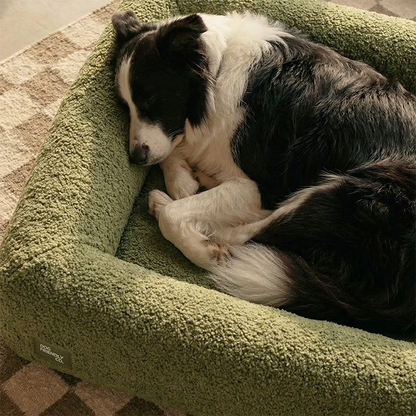 Premium Orthopädisches Memoryschaum Hundebett - Beige (Groß)