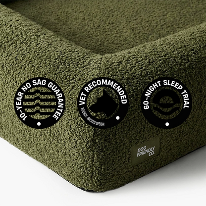 Premium Orthopädisches Memoryschaum Hundebett - Beige (Groß)
