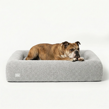 Premium Orthopädisches Memoryschaum Hundebett - Beige (Groß)