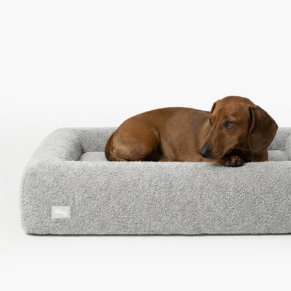 Premium Orthopädisches Memoryschaum Hundebett - Beige (Groß)