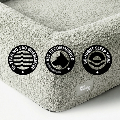 Premium Orthopädisches Memoryschaum Hundebett - Beige (Groß)