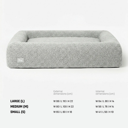 Premium Orthopädisches Memoryschaum Hundebett - Beige (Groß)