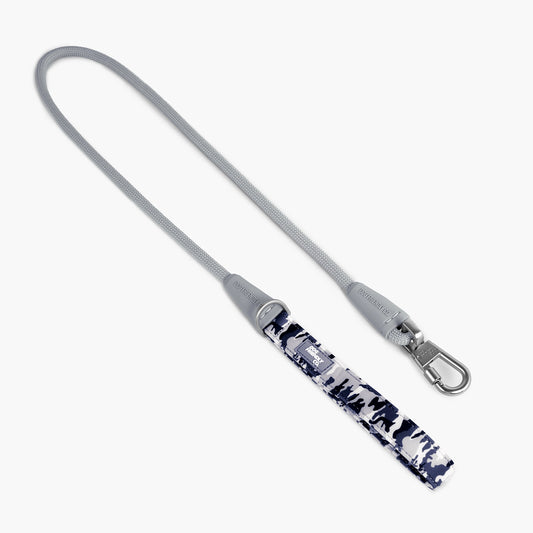 Hundeleine aus Seil - Grauer Tarnmuster