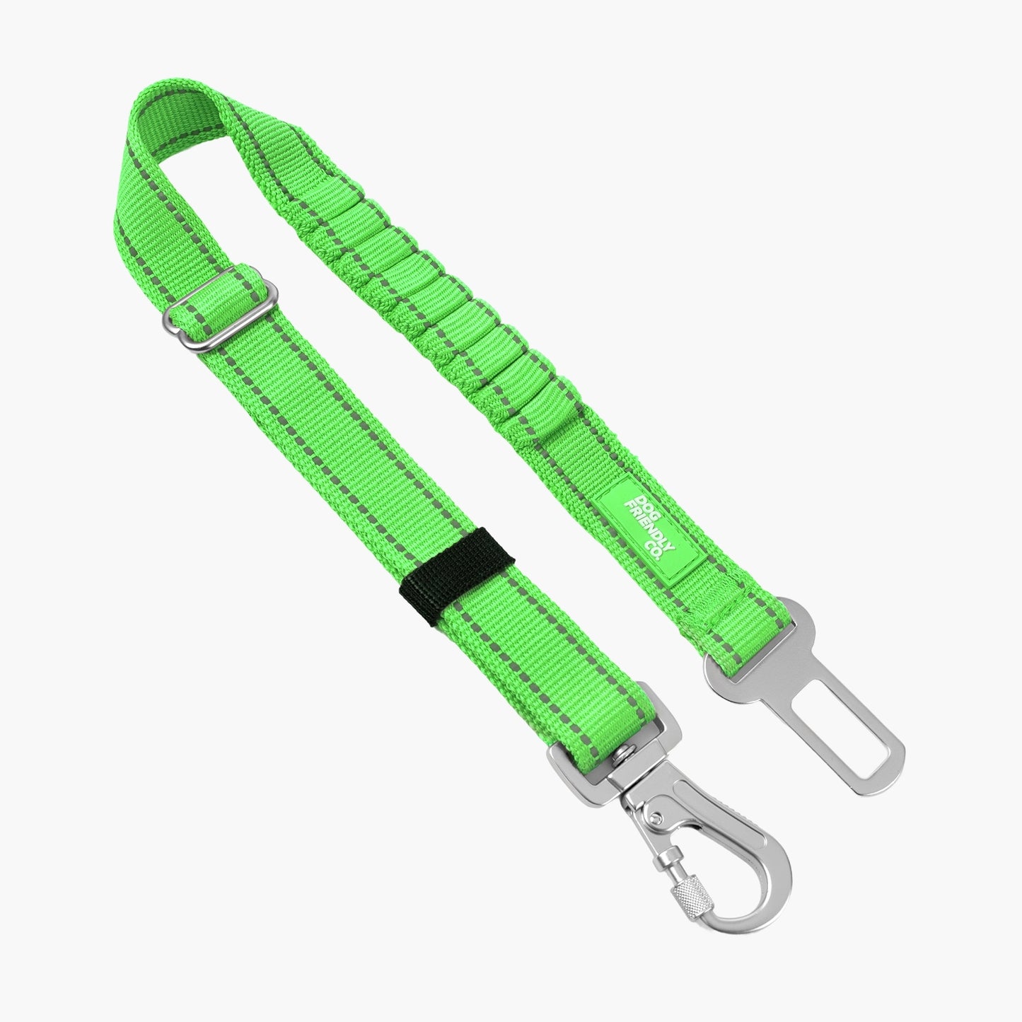 Dog Seat Belt - Neon Green