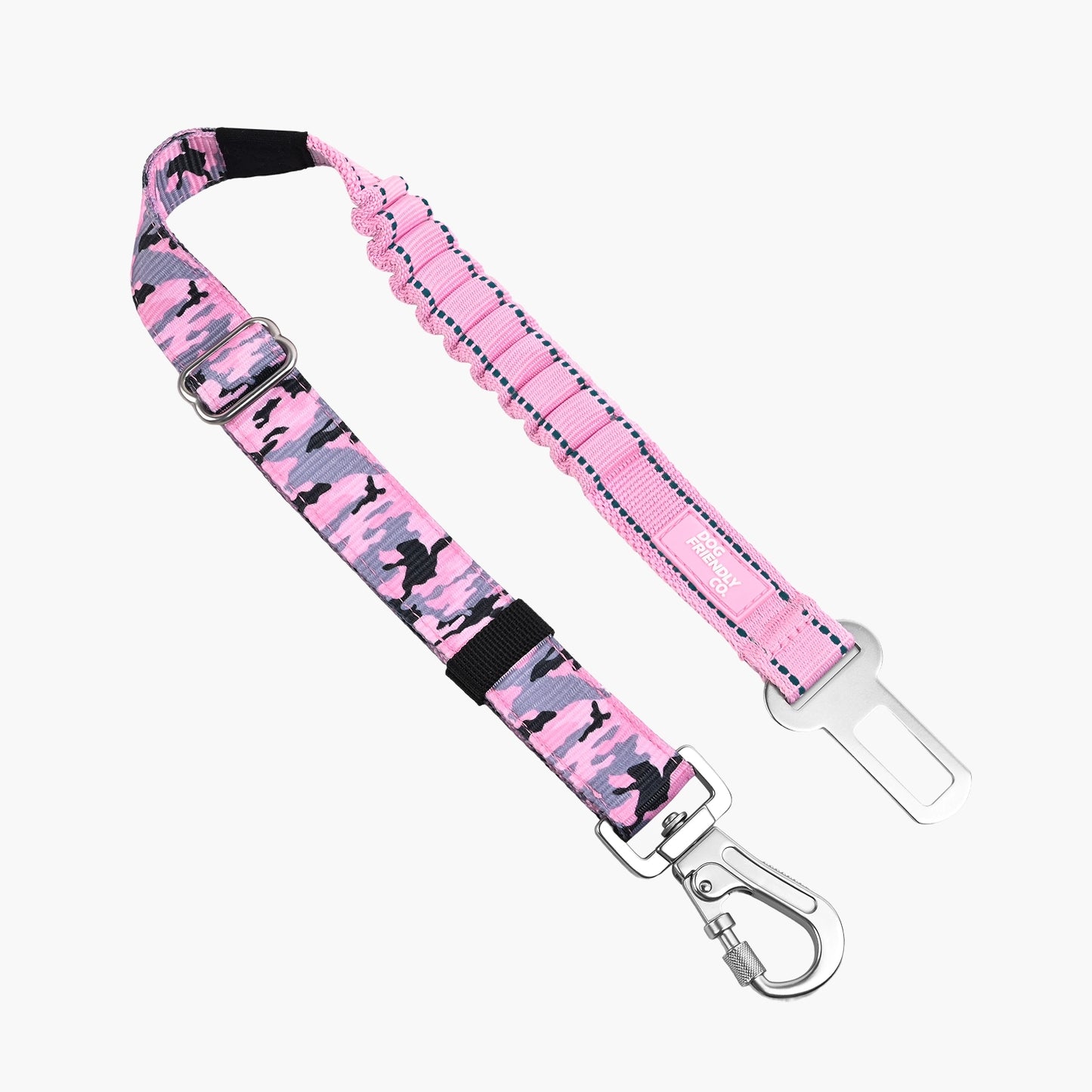 Dog Seat Belt - Pink Camo