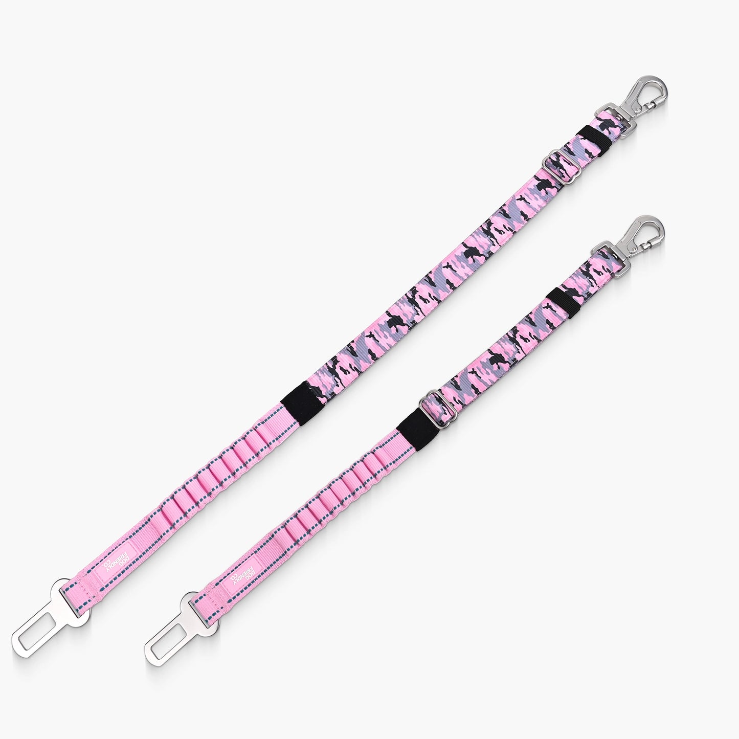 Dog Seat Belt - Pink Camo