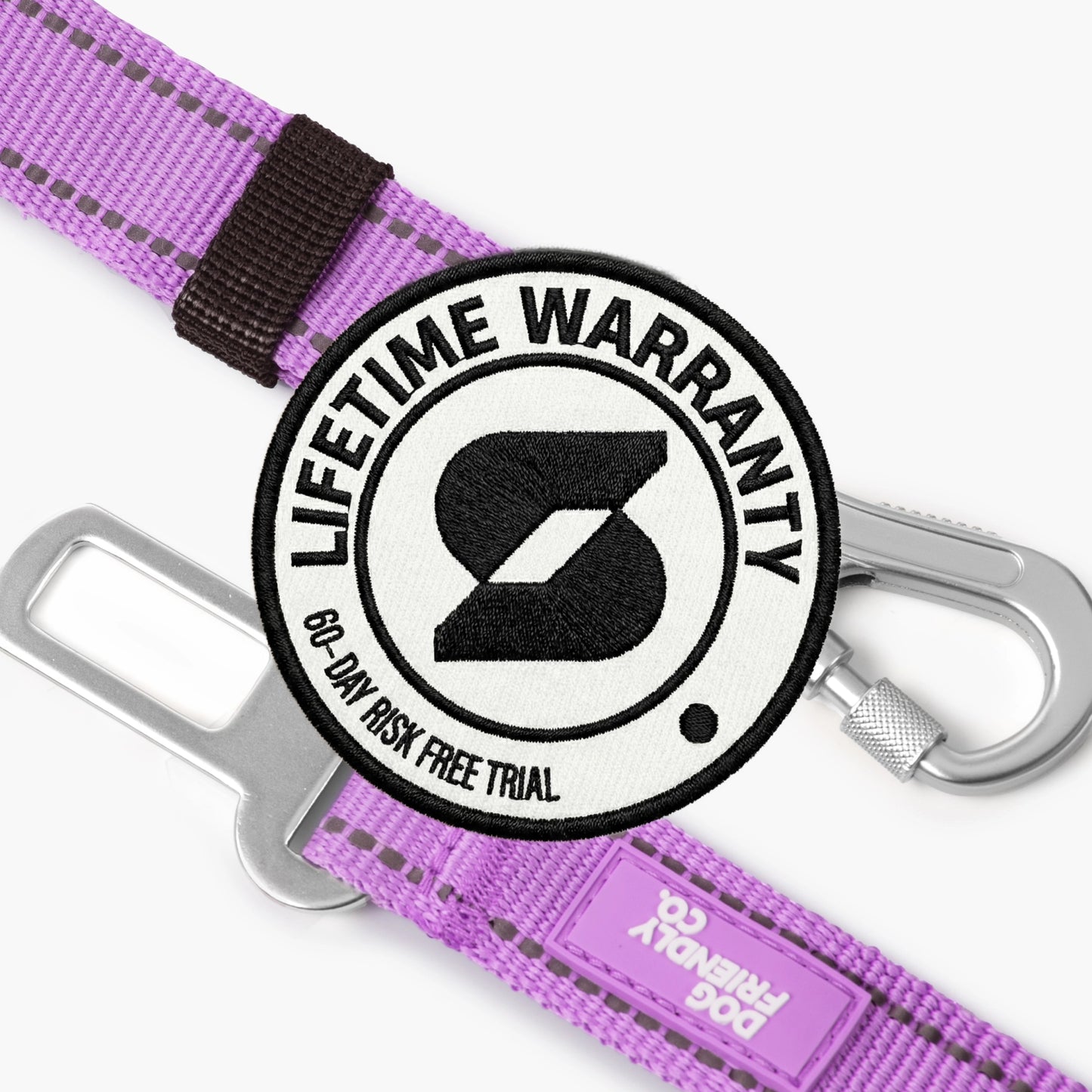 Dog Seat Belt - Purple