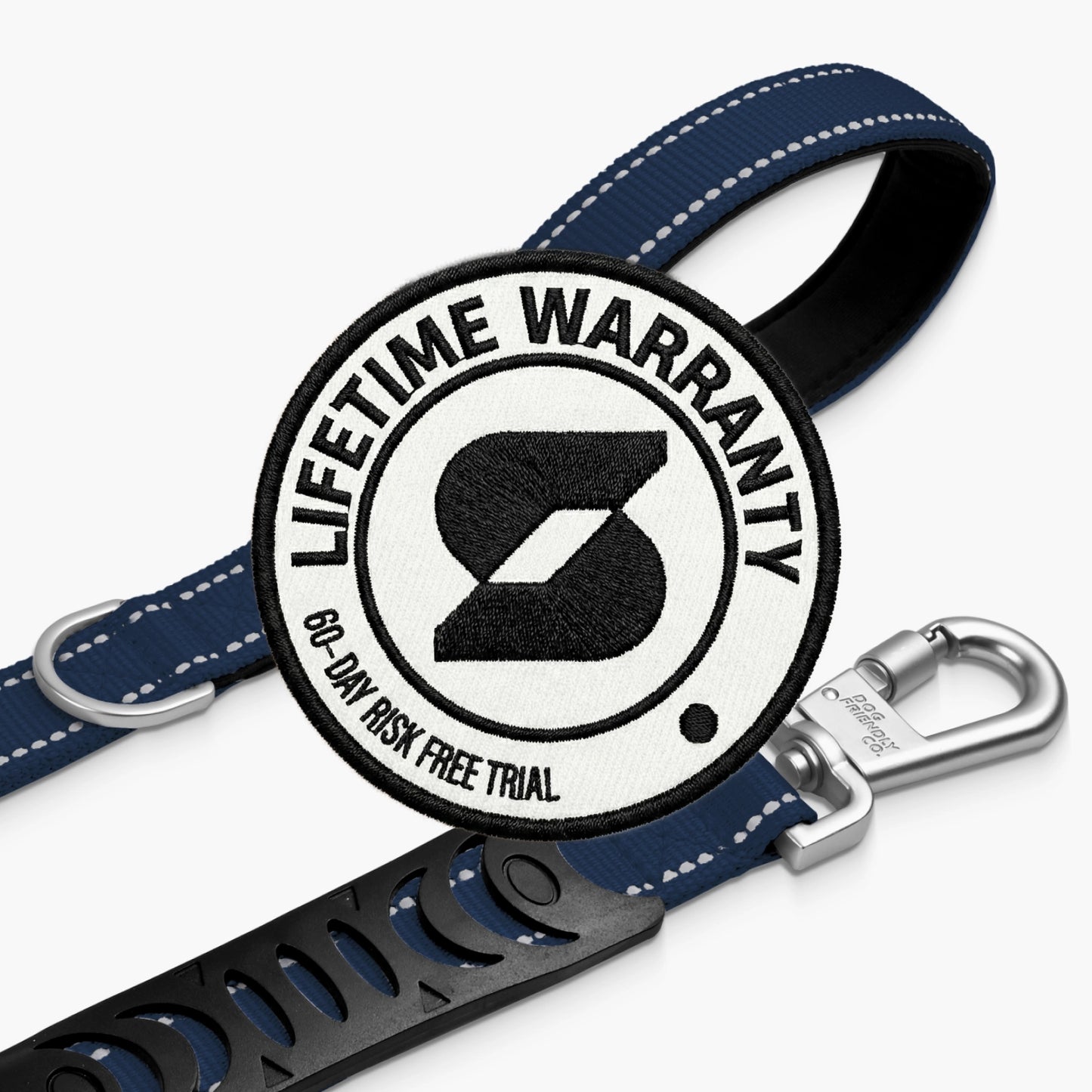 Kurze Trainingshundeleine - Marineblau