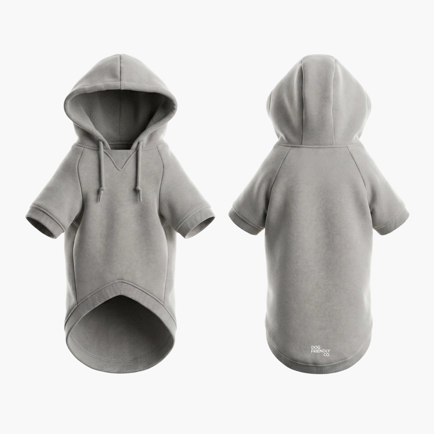 Winter Dog Hoodies - Grau