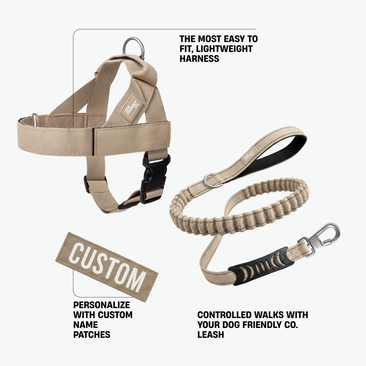 Brown Signature Kit showing all included walking accessories