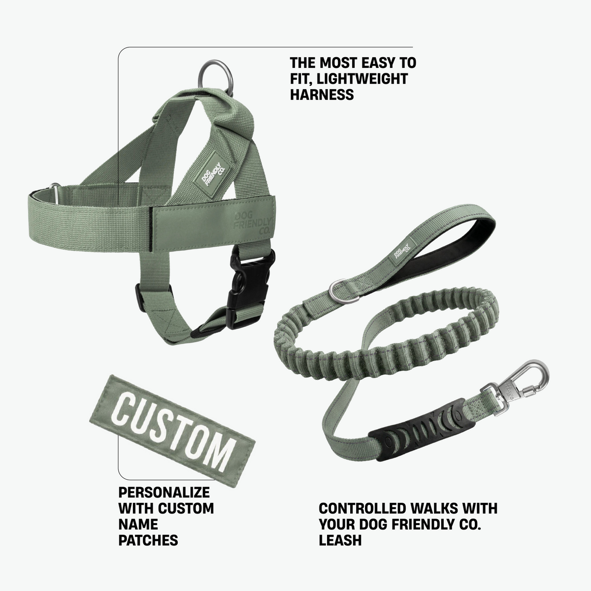 Khaki Signature Kit showing all included walking accessories