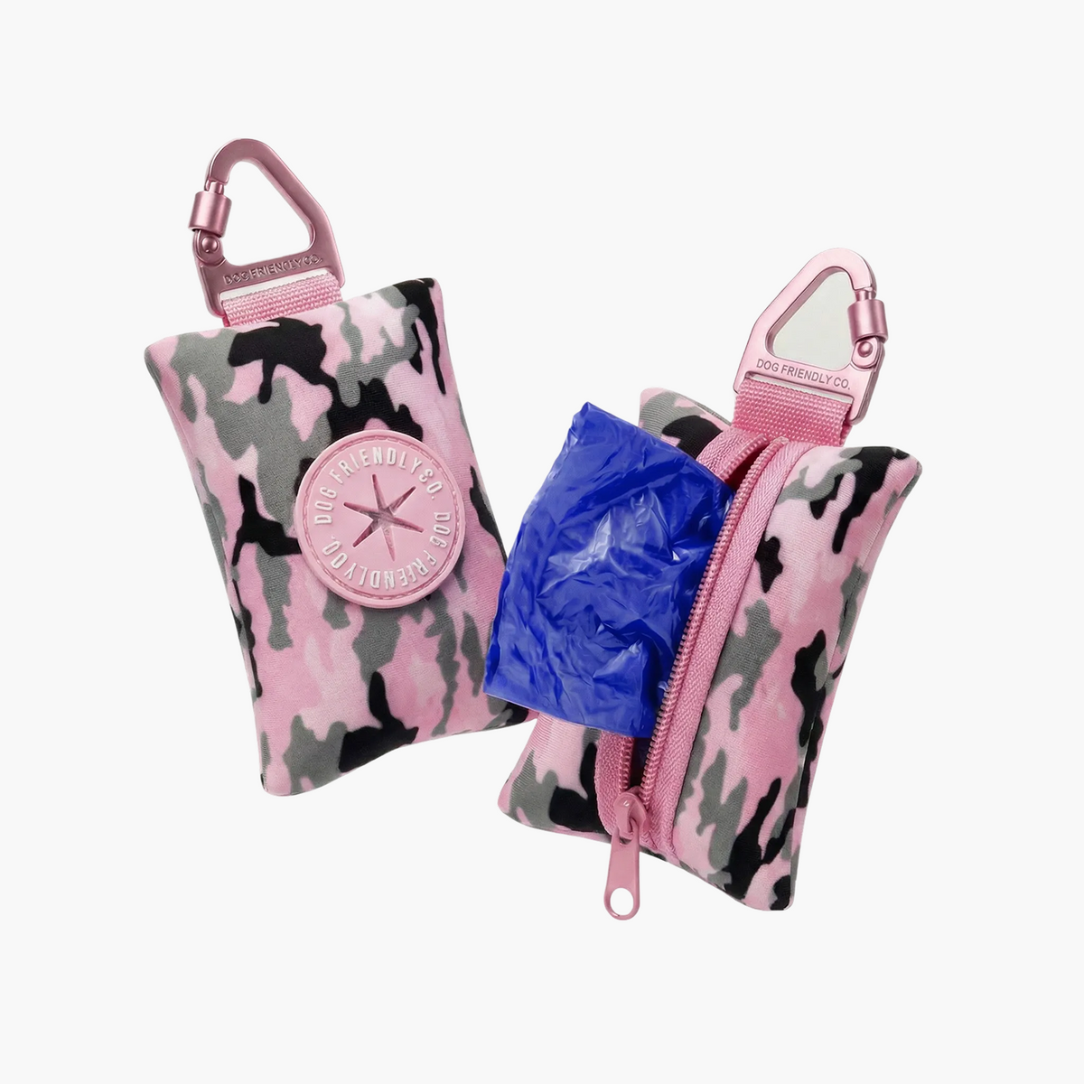 Pink Camo Poop Bag Holder