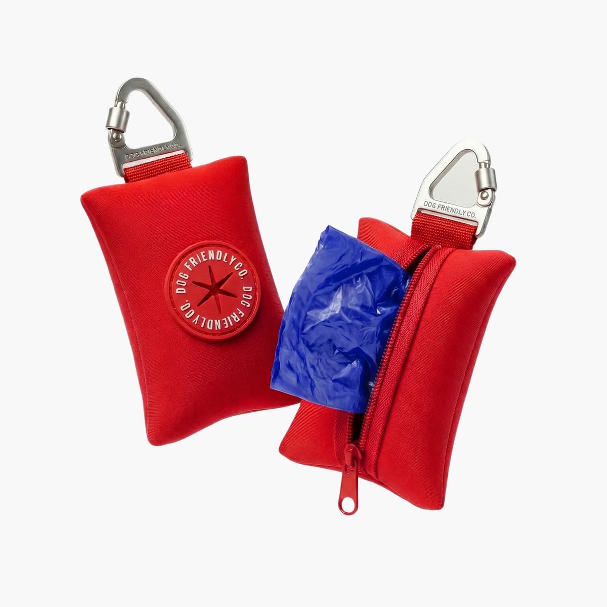 Red Poop Bag Holder