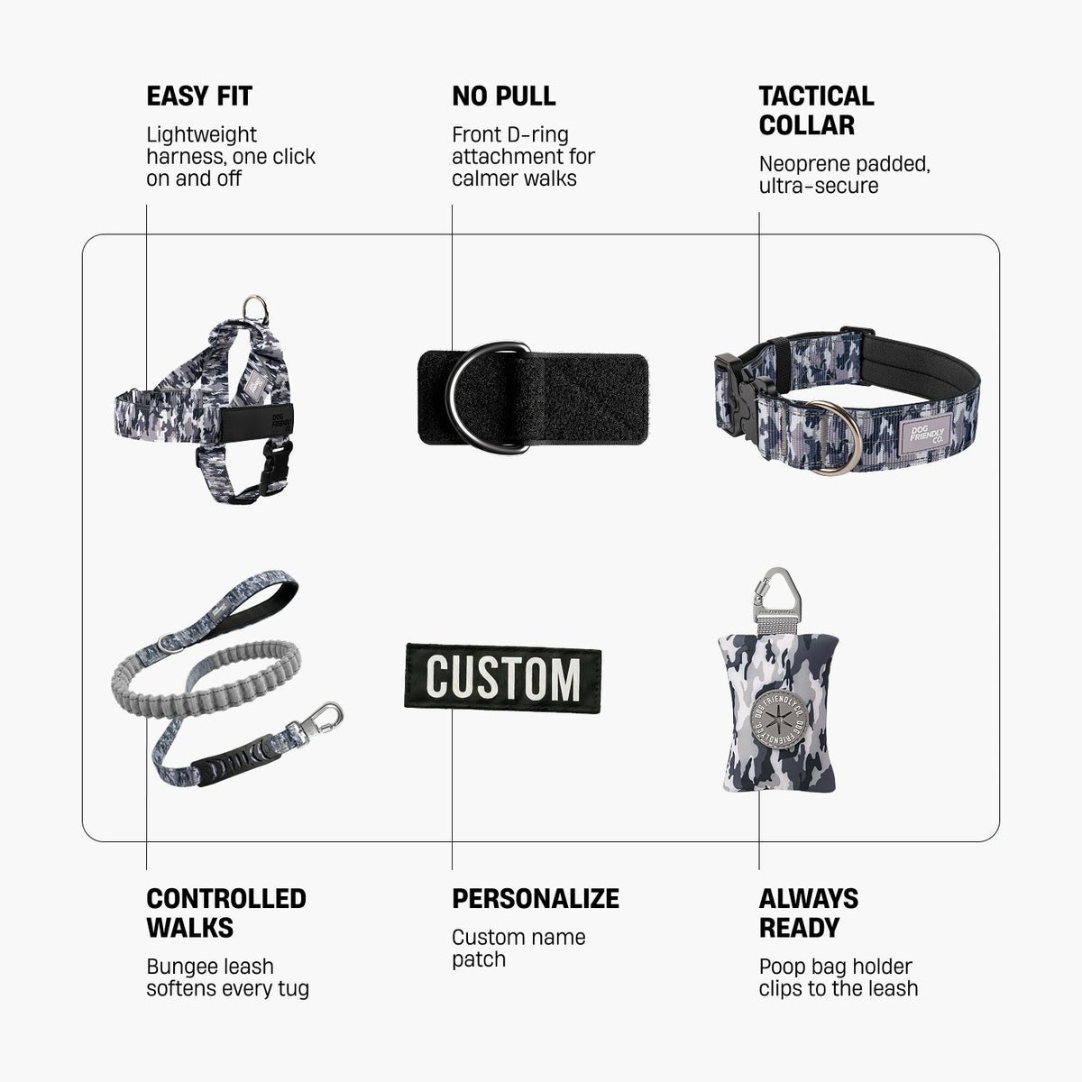 Ultimate No-Pull Bundle - Grey Camo